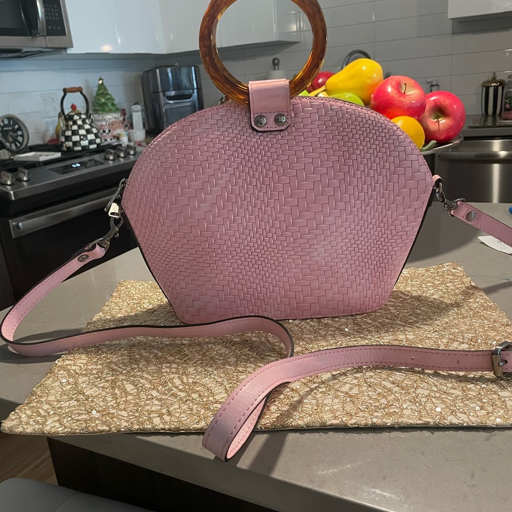 Pink leather Patricia Nash Bag